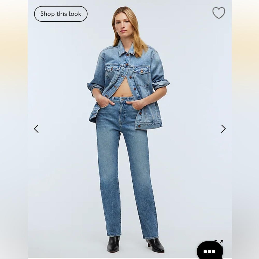 Madewell 90s straight jeans, like new